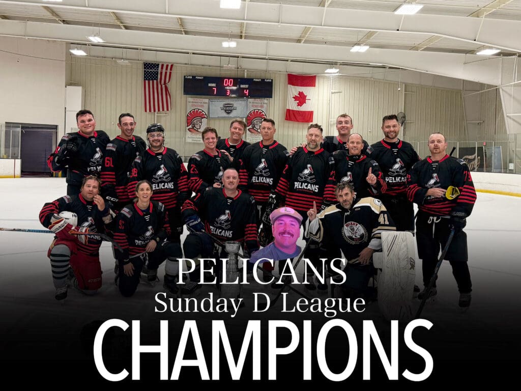 Pelicans Sunday D League Champions